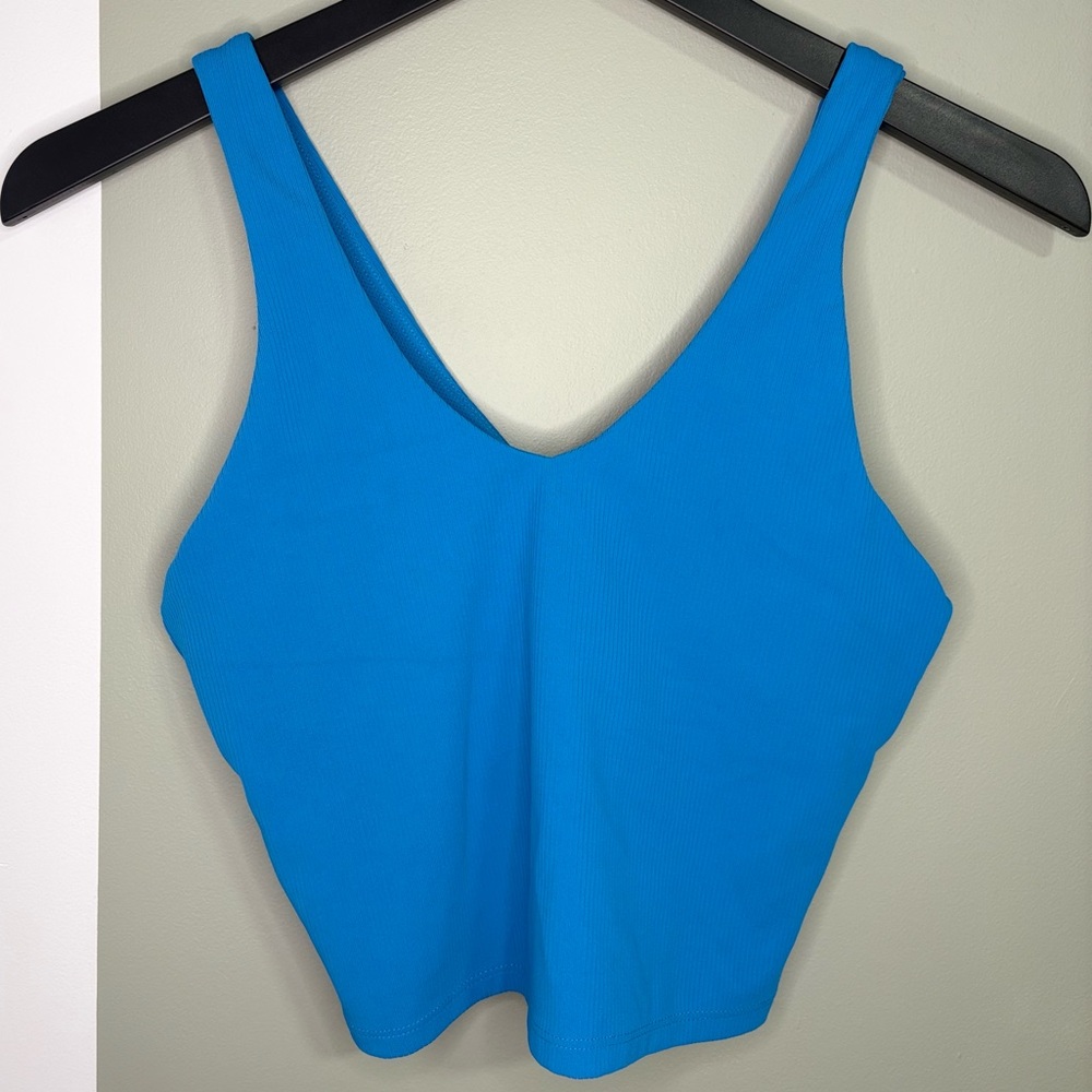 All in Motion Electric Blue Active Tank Cropped - Set